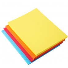 得力（deli） 7393A4 深黄色彩色复印纸 80g 100张/包 单包装